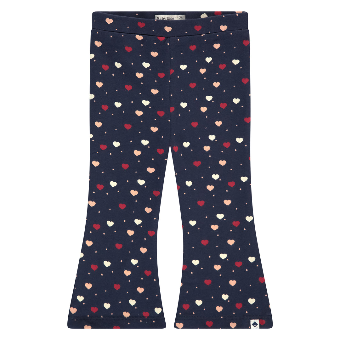 Babyface Mini Hearts Flared Pants