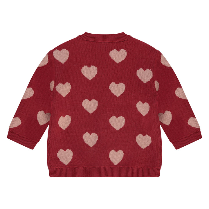 Babyface Hearts Cardigan back