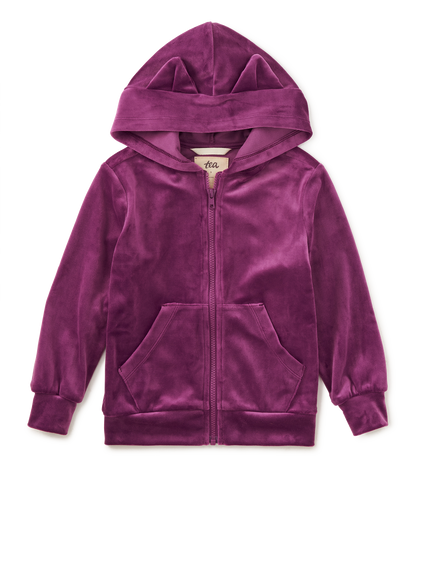 Cat Ears Velour Hoodie