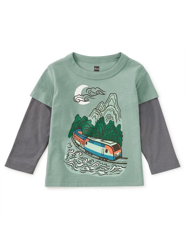 Korean Train Layered Baby Tee