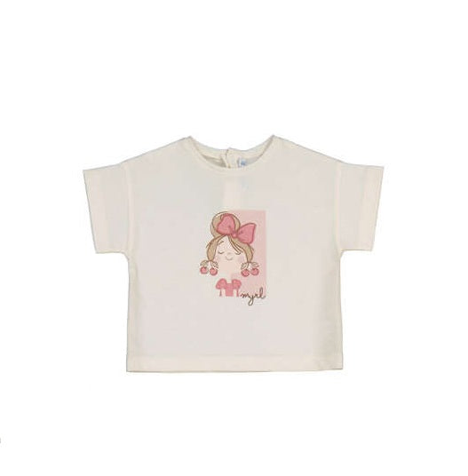 Mayoral Cherry Earrings Tee