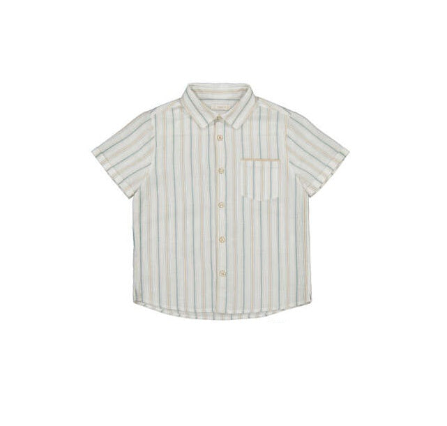 Mayoral Striped Linen Blend Shirt