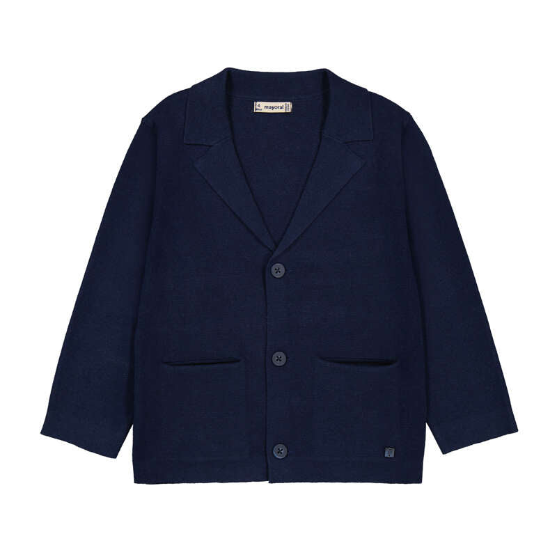 Mayoral Navy Knit Blazer