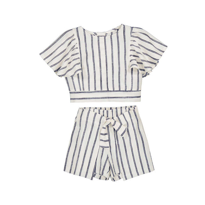 Mayoral Pinstripe Skort Set