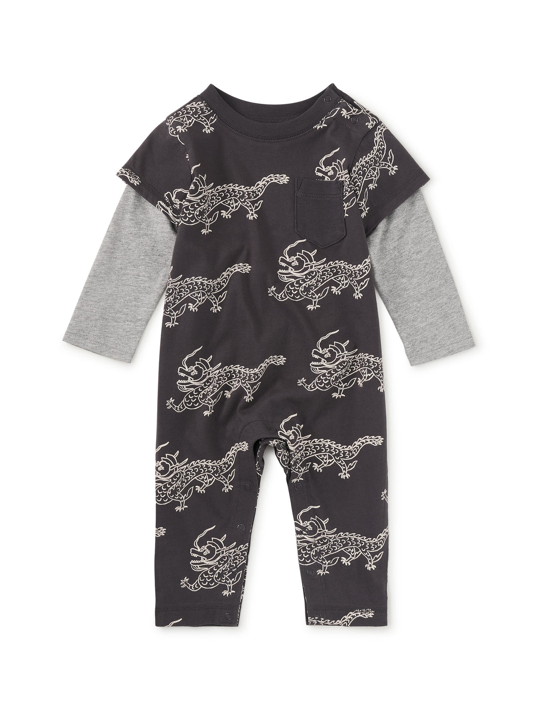 Tea Collection Korean Pottery Dragon Romper