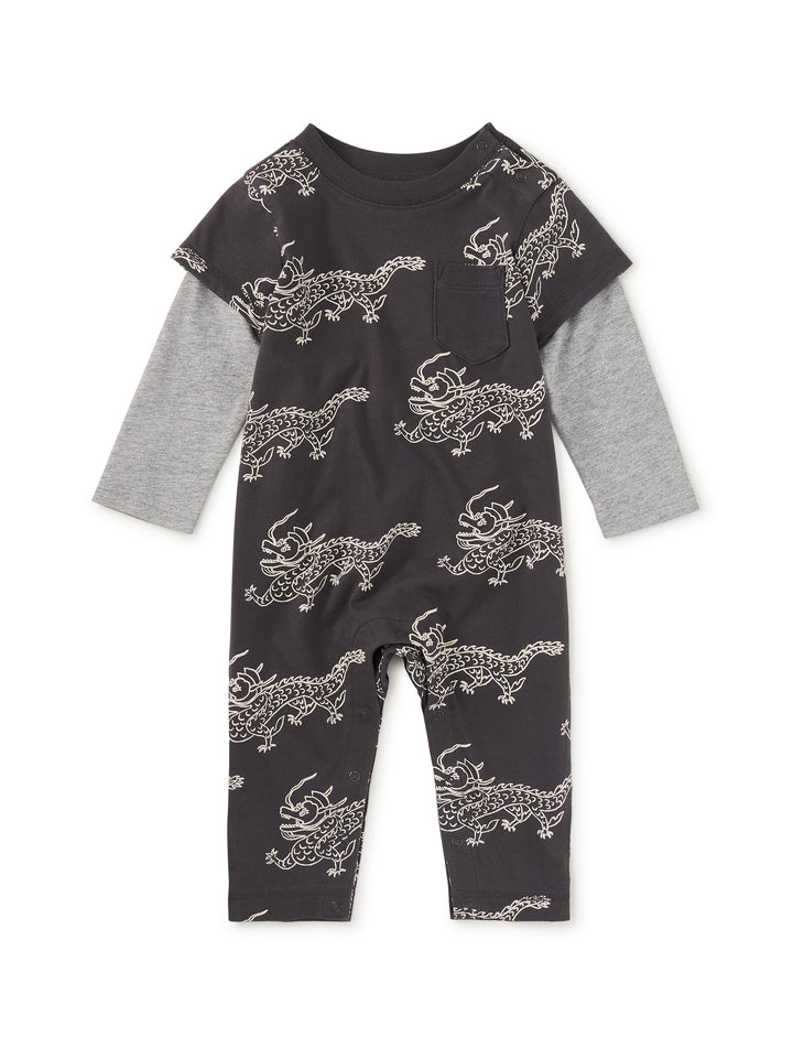 Tea Collection Korean Pottery Dragon Romper