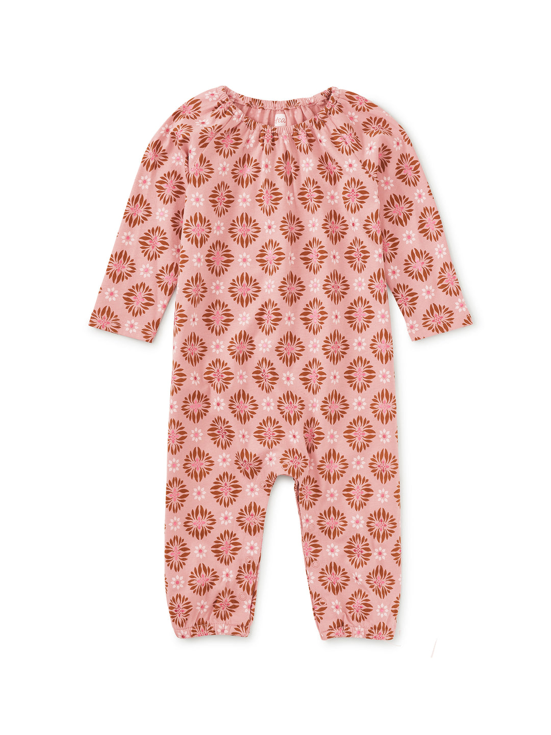 Tea Collection Metallic Chrysanthemum Romper