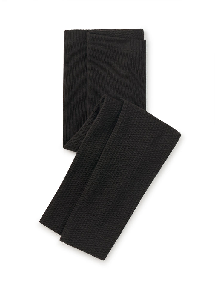 Tea Collection Pointelle Leggings in Jet Black