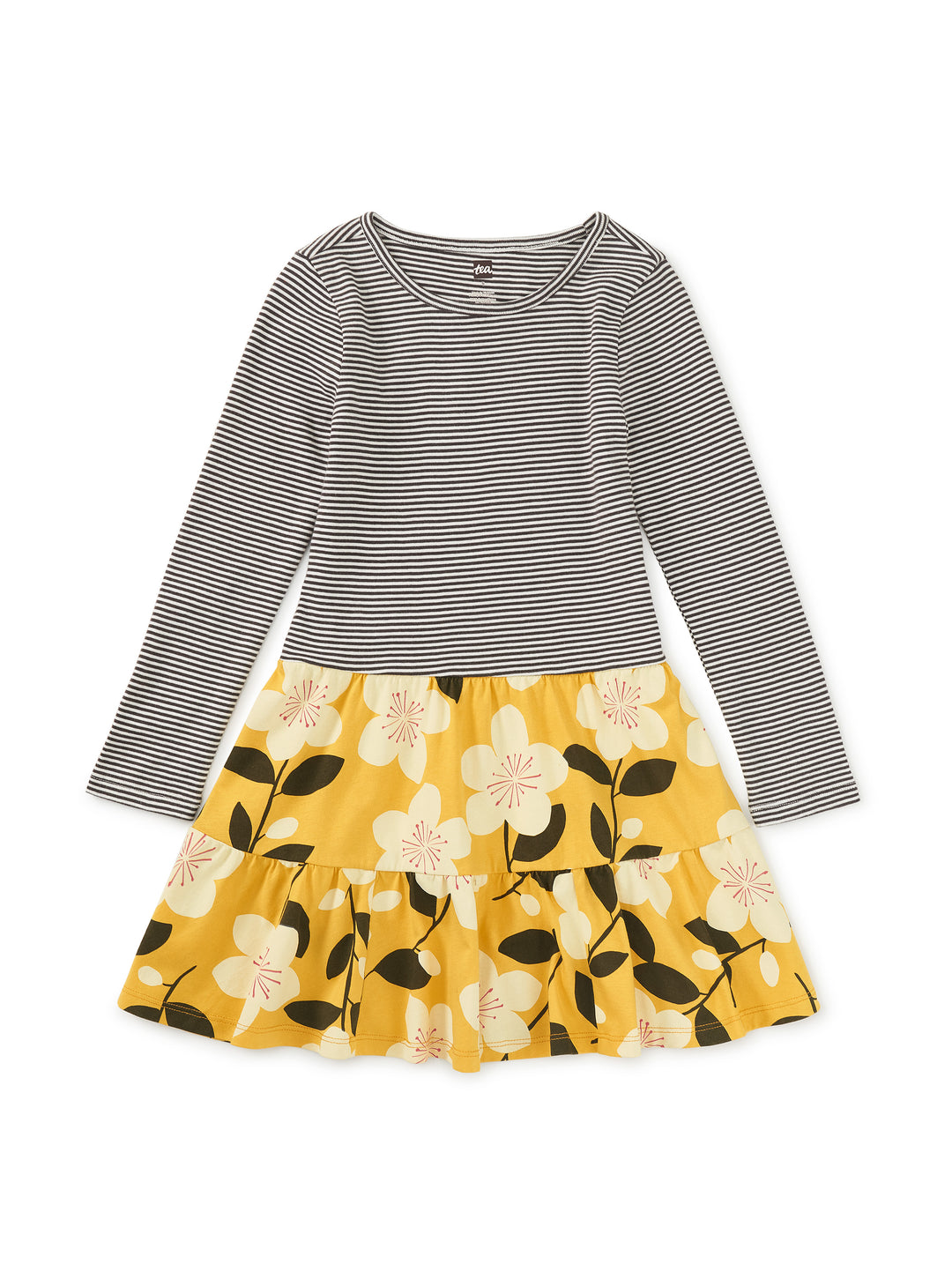  Tea Collection Plum Blossom Tiered Twirl dress 