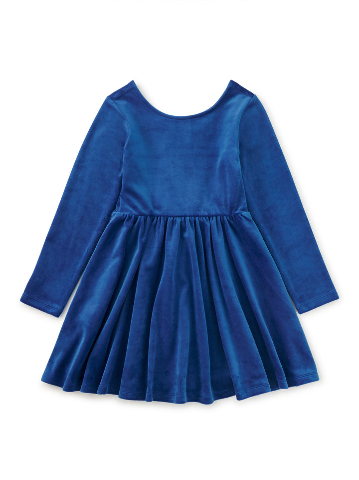 Tea Collection Galactic Blue Velour Dress