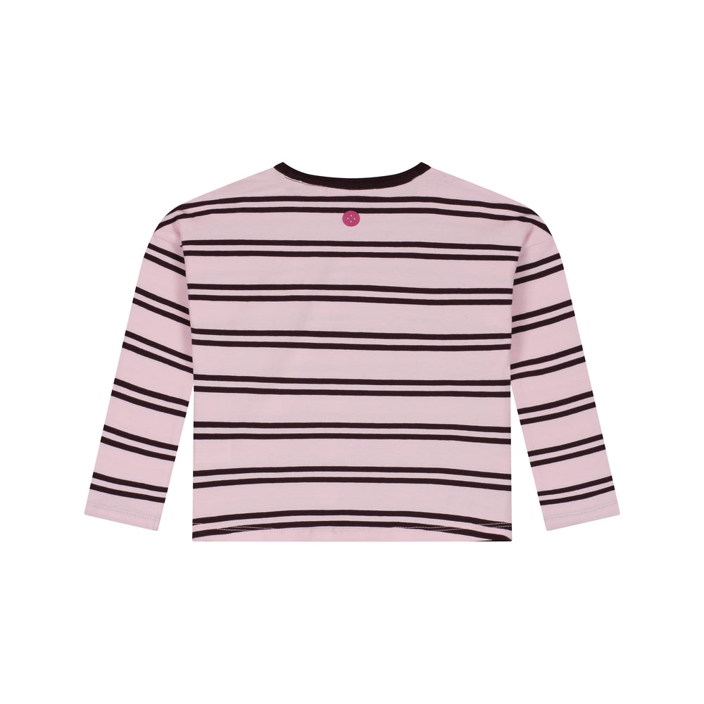 Stain & Stories Babyface Bow Striped Top back