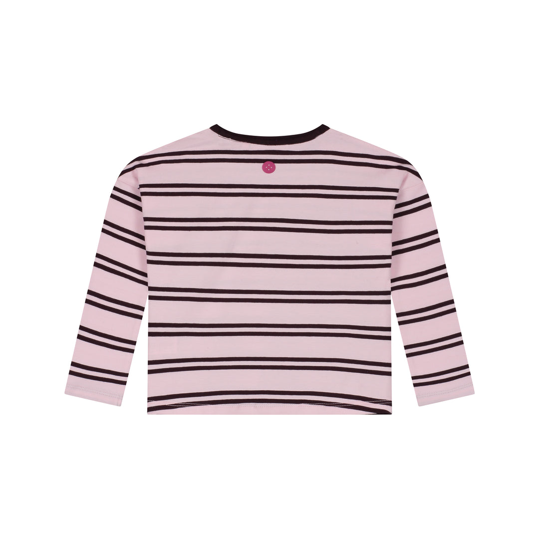 Stain & Stories Babyface Bow Striped Top back