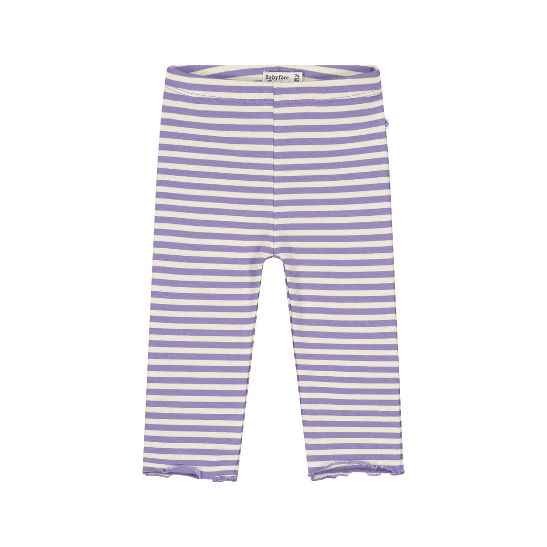 Babyface Faded Plum Striped Leggings