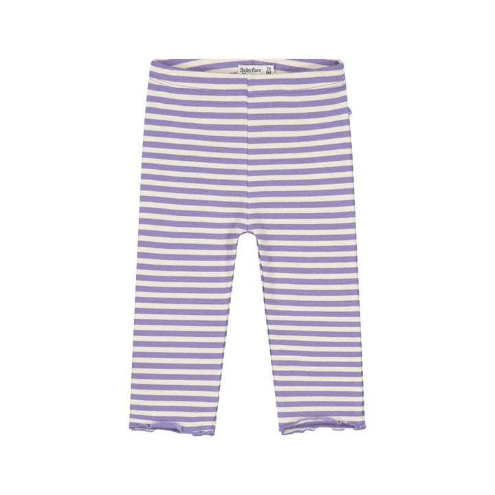 Babyface Faded Plum Striped Leggings