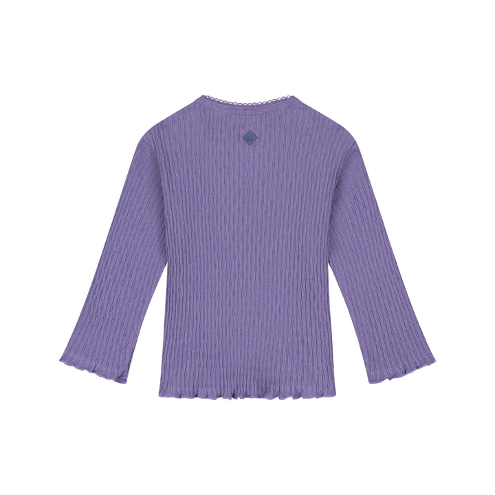 Babyface Faded Plum Pointelle Top back