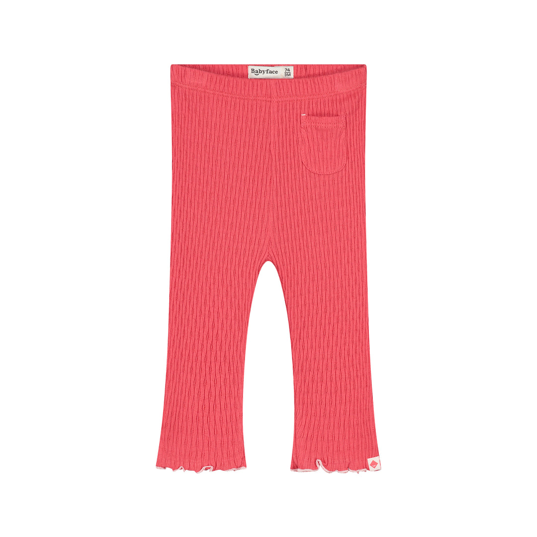 Babyface Strawberry Lettuce Edge Rib Leggings