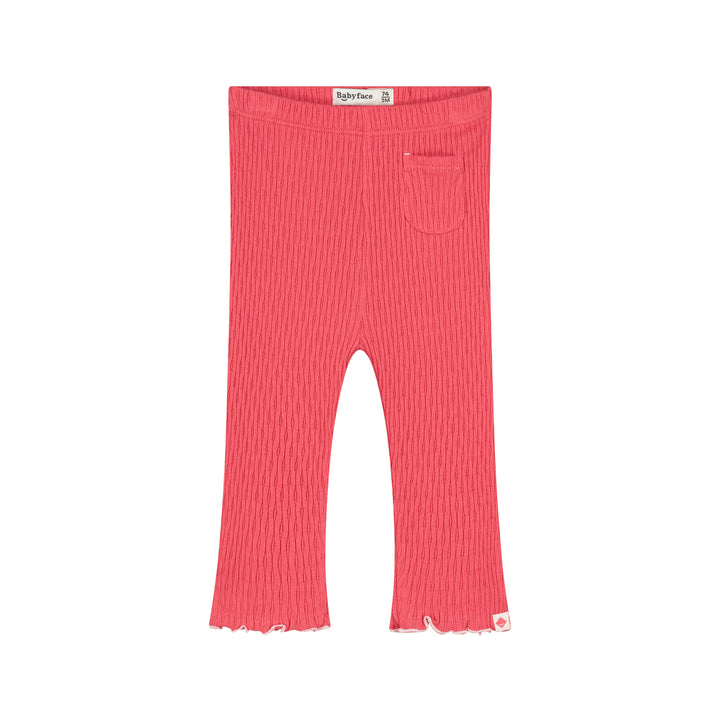 Babyface Strawberry Lettuce Edge Rib Leggings
