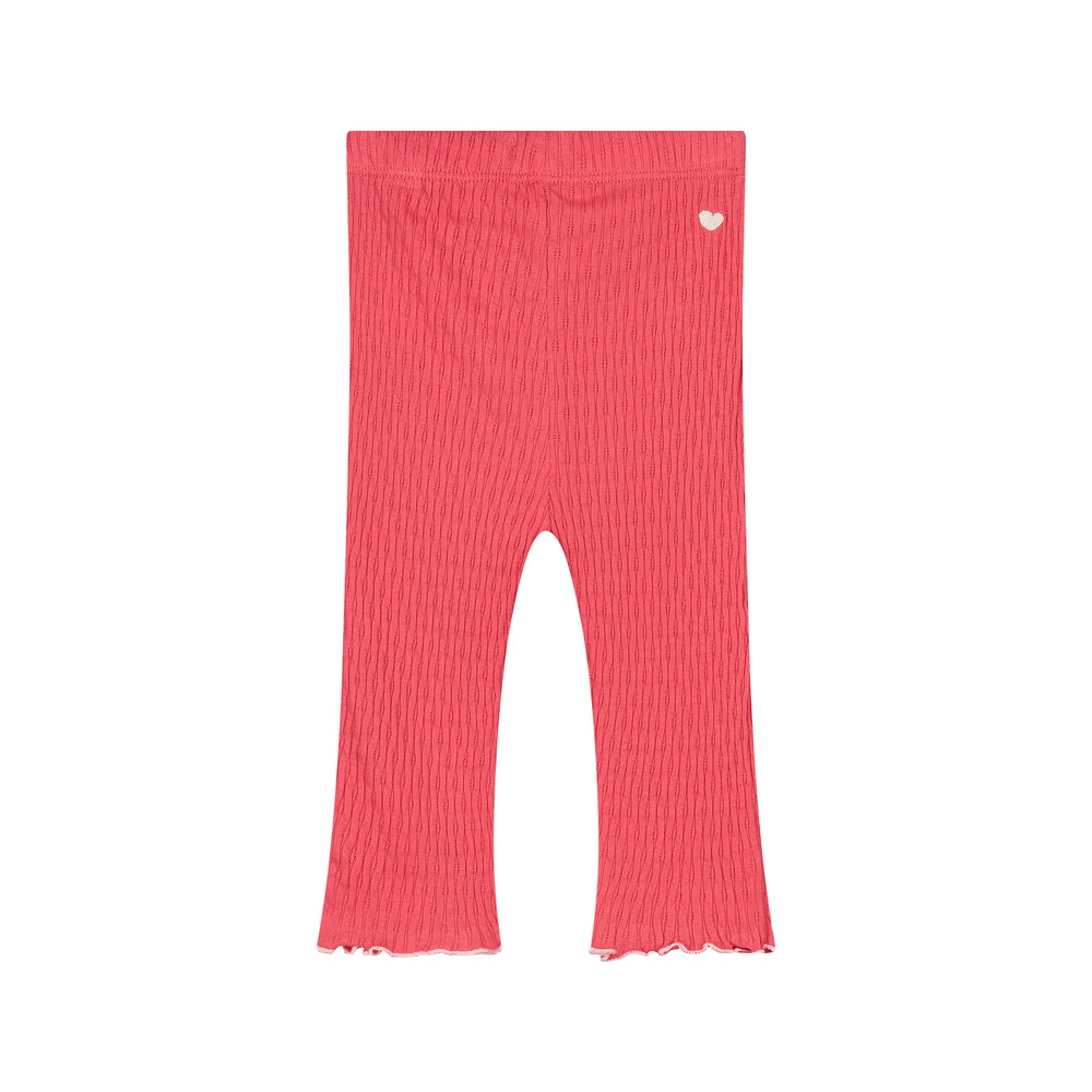 Babyface Strawberry Lettuce Edge Rib Leggings back