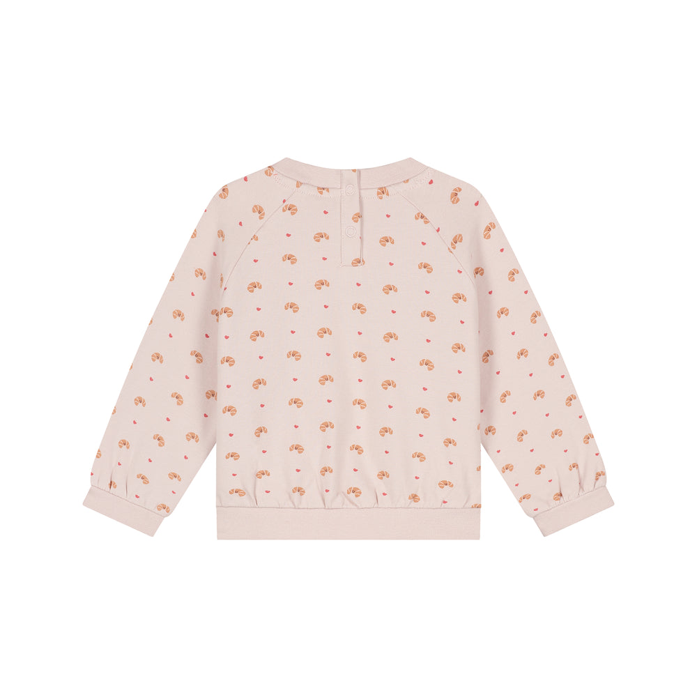 Babyface Croissants Print Sweatshirt back