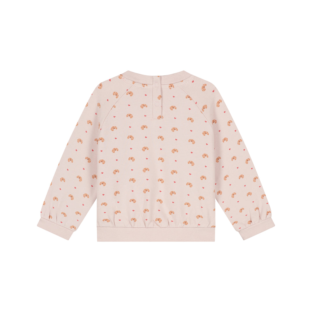 Babyface Croissants Print Sweatshirt back