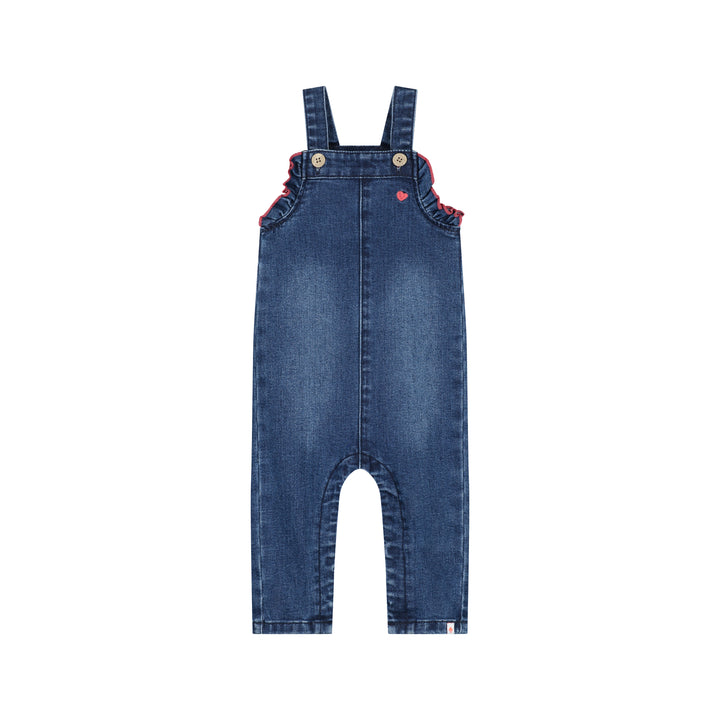 Babyface Ruffle Denim Overalls
