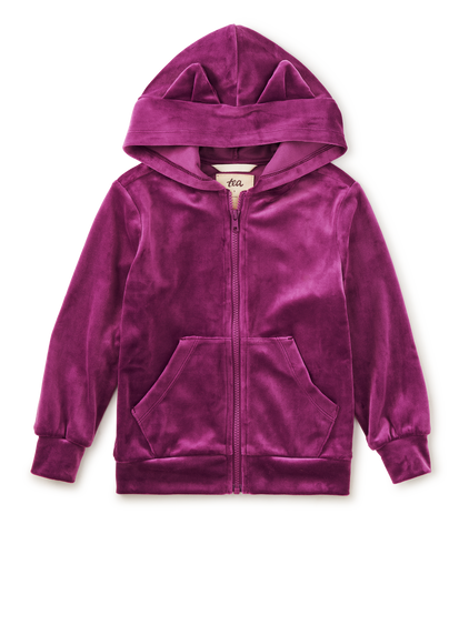 Cat Ears Velour Hoodie