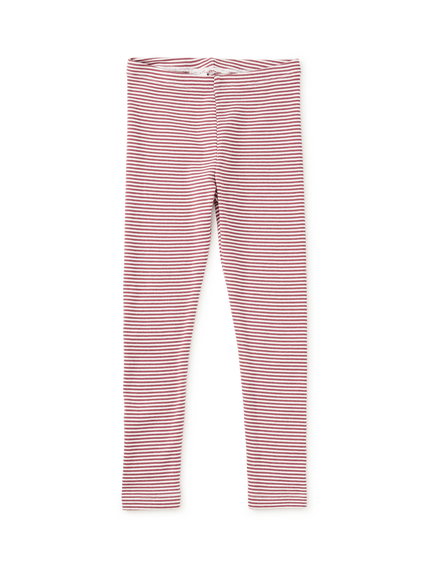 Tea Collection Cherrywood Striped Leggings flat