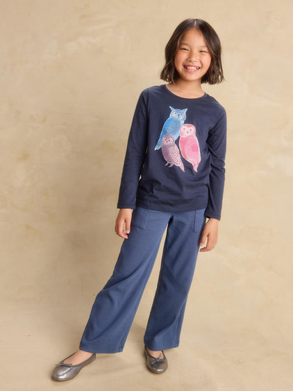 Tea Collection Triumph Flare Fun Pants model owls
