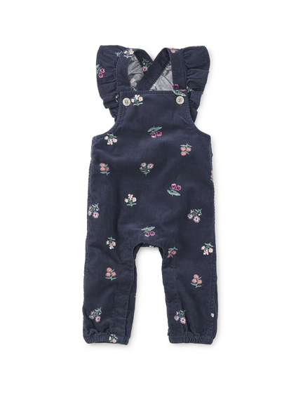 Midnight Posy Corduroy Overalls