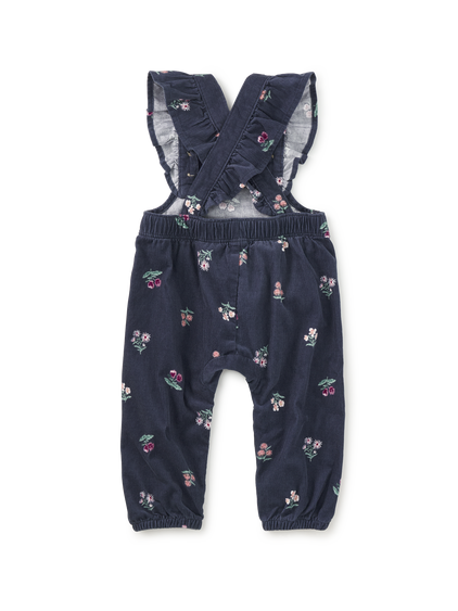 Midnight Posy Corduroy Overalls