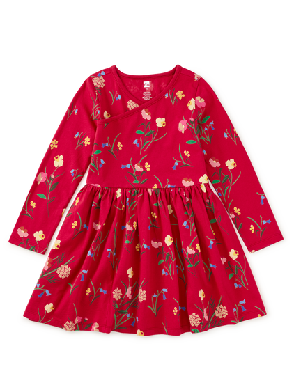 Tea Collection Hollyhock Garden Wrap Dress