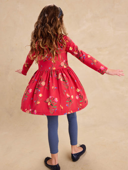 Tea Collection Hollyhock Garden Wrap Dress model back