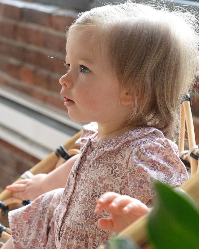 City Mouse Spring Bouquet Romper model close