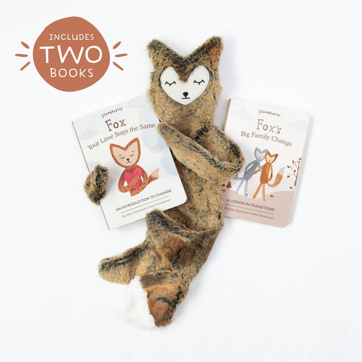 Slumberkins Fox's Navigating Change Plush Snuggler Set