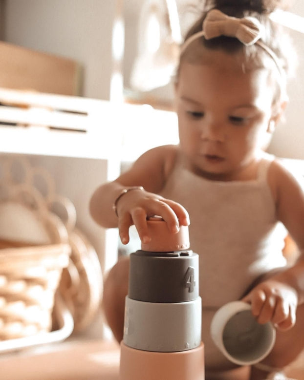 Silicone Stacking Cups with Shapes