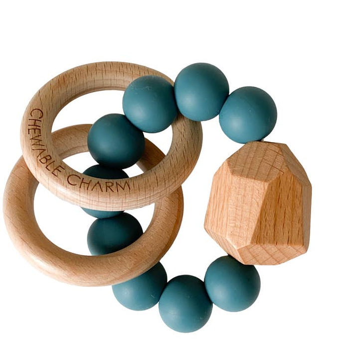 Hayes Teether Ring in Gypsy Teal