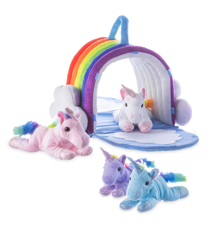 Plush Rainbow Unicorn Playset