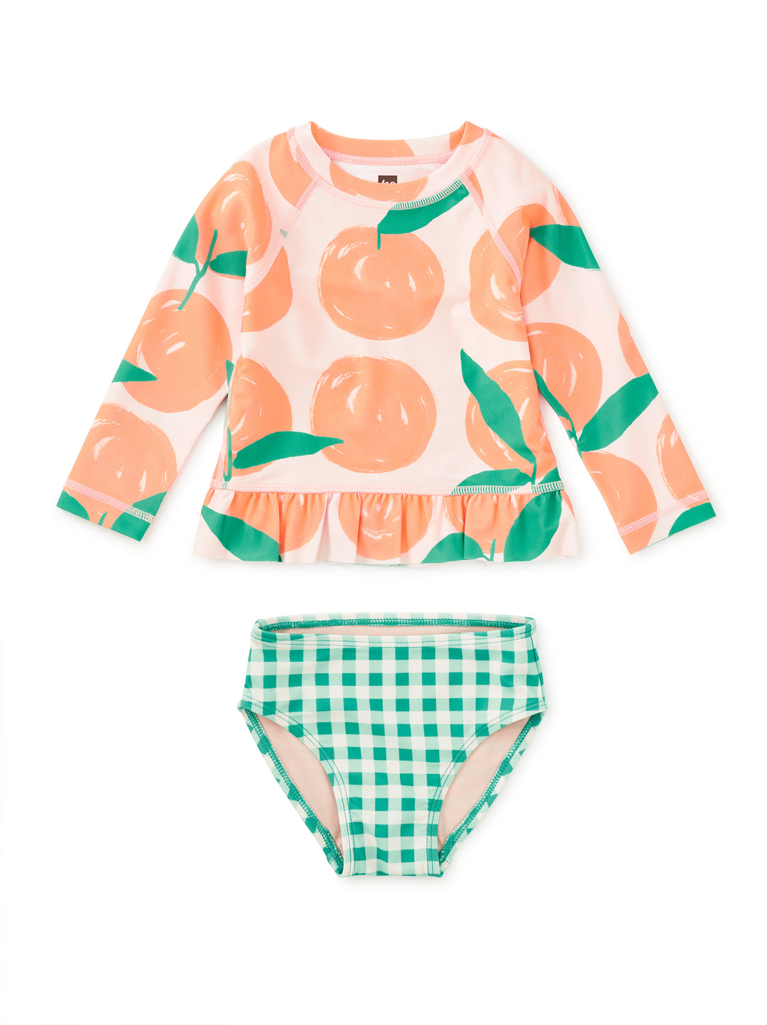 Tea Collection Valencia Orange Rash Guard Set
