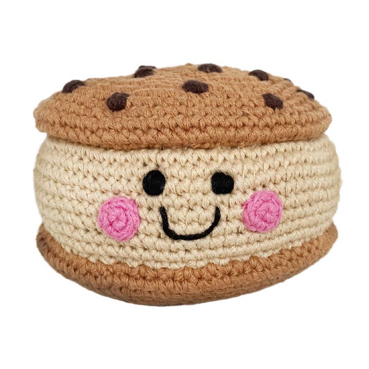 Pebble Ice Cream Cookie Sandwich Rattle