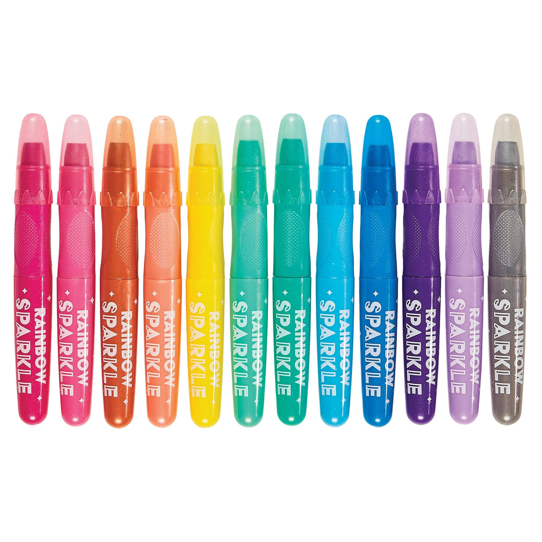 Ooly Rainbow Sparkle Watercolor Gel Crayons capped