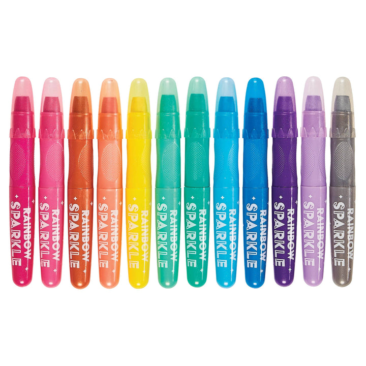Ooly Rainbow Sparkle Watercolor Gel Crayons capped