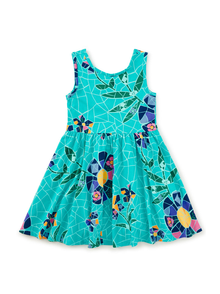 Tea Collection Mosaic Floral Sleeveless Ballet Dress
