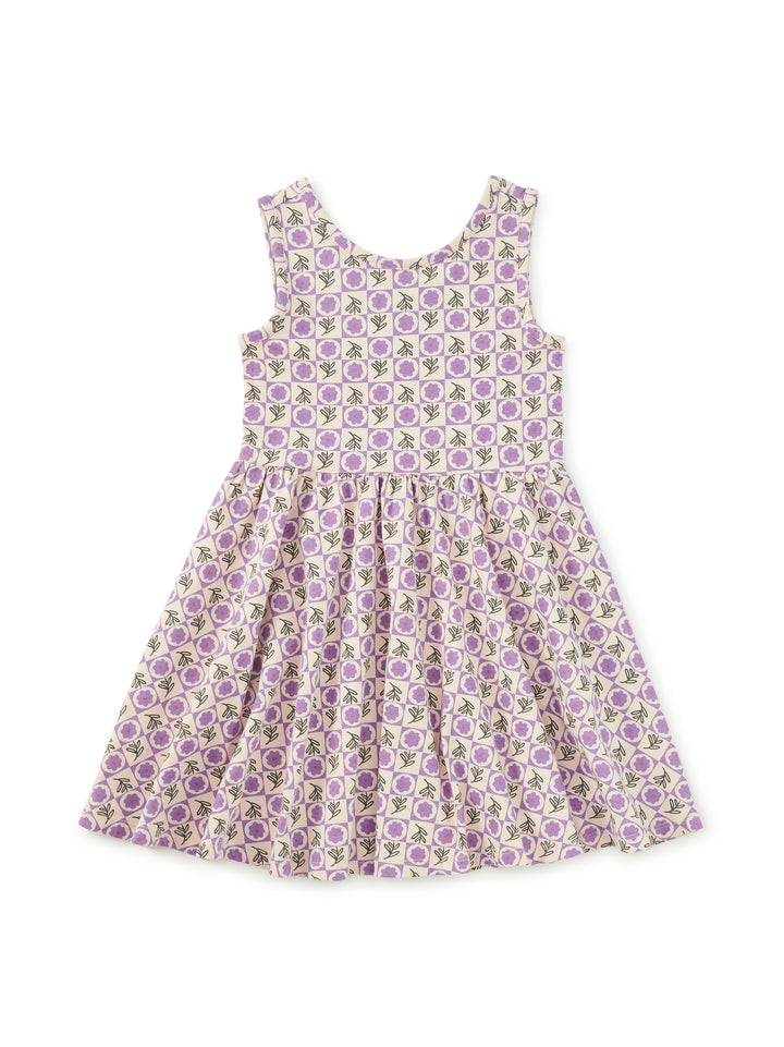 Tea Collection Tile Floral Sleeveless Ballet Dress
