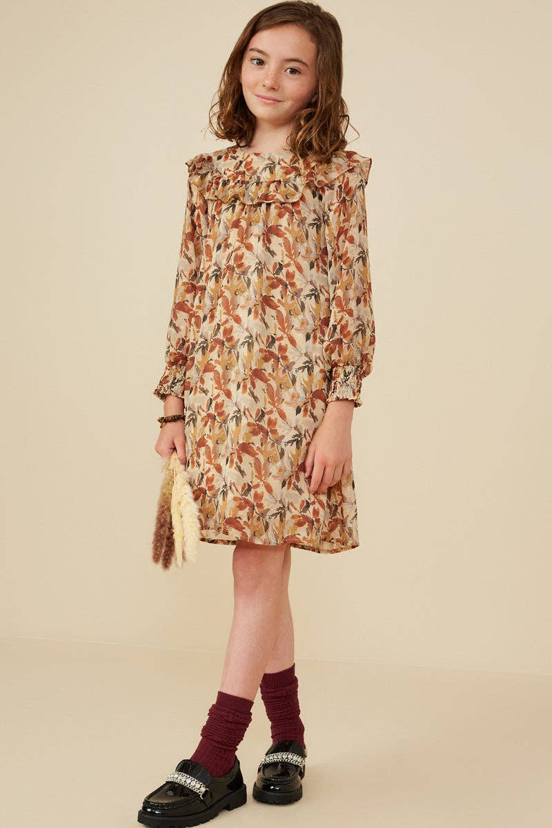 Hayden LA Foliage Print Dress socks