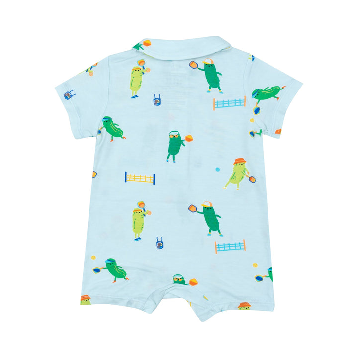 Angel Dear Pickleball Polo Shortie Romper back