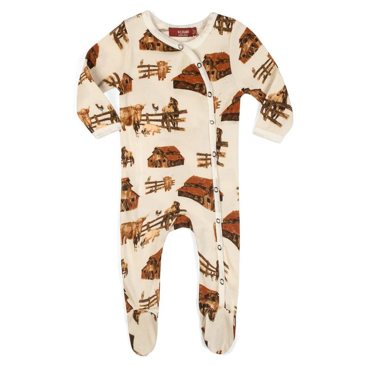 Milkbarn Organic Cotton Homestead Footie