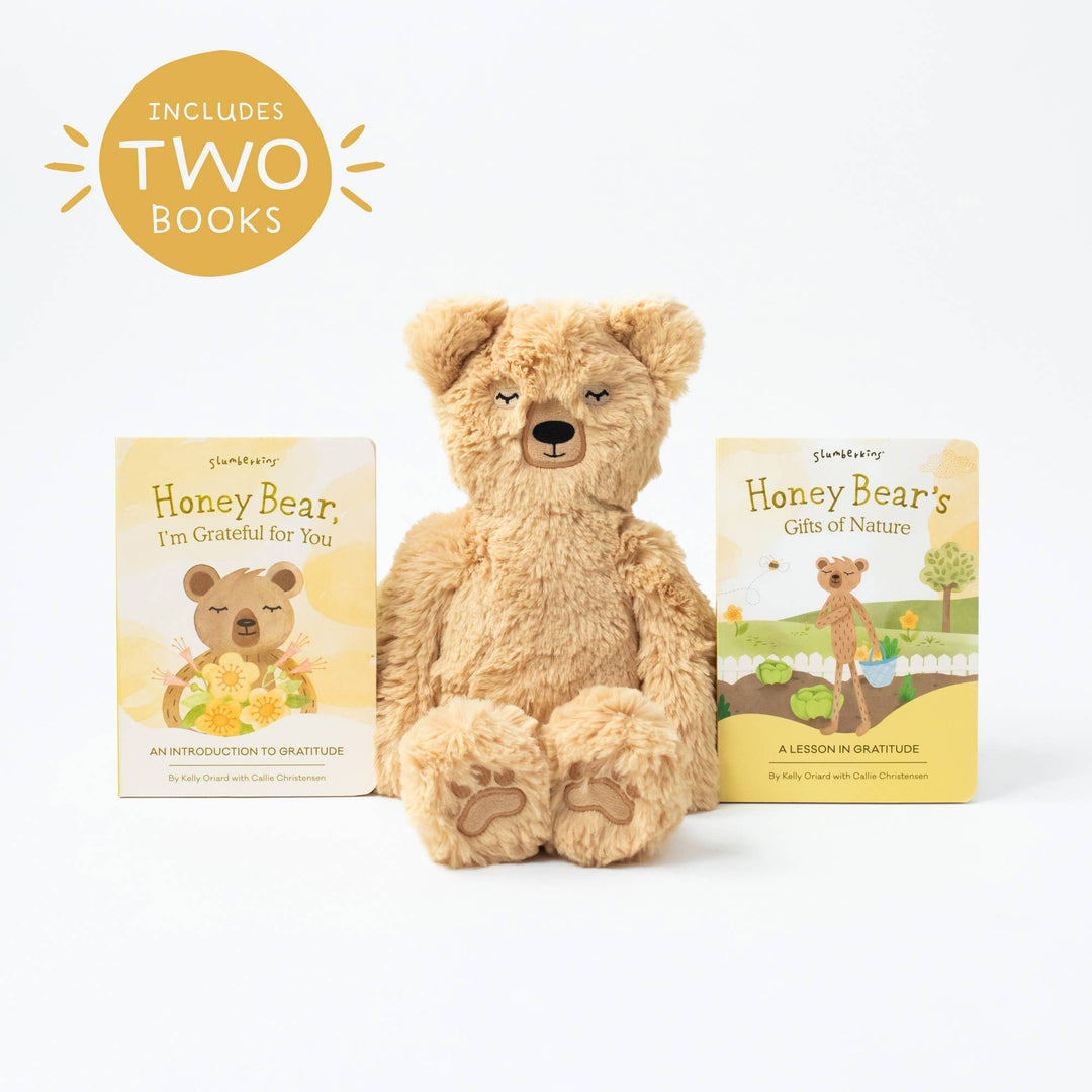 Slumberkins Honey Bear's Gratitude Plush Set 