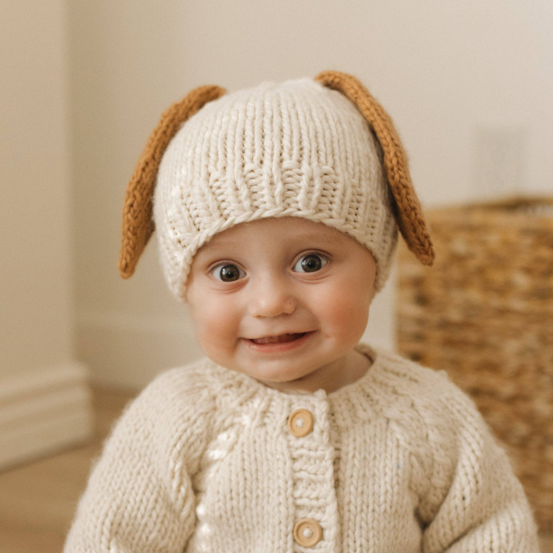 Huggalugs Puppy ears Beanie hat model