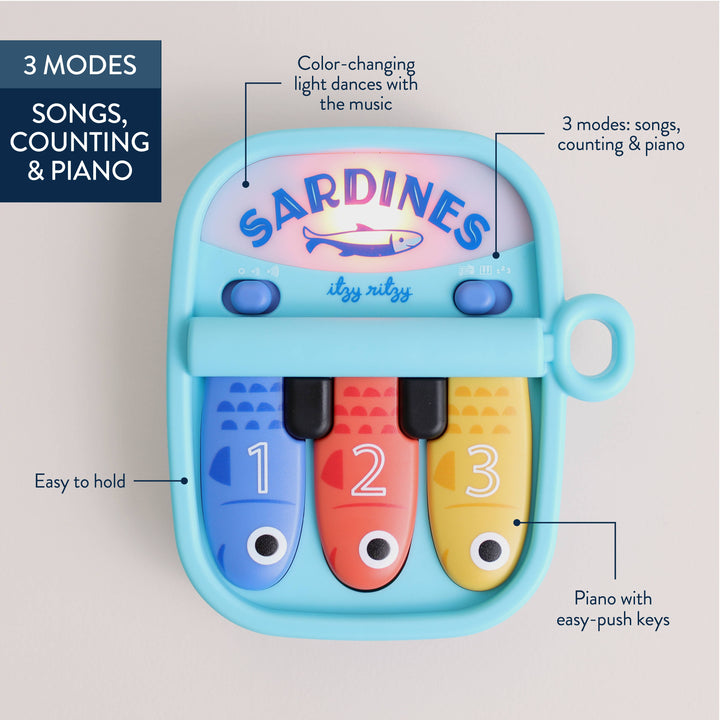 Itzy Ritzy Bitzy Tunes™ Sardines Piano Toy features