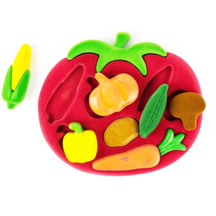 Rubbabu Vegetables Shape Sorter top